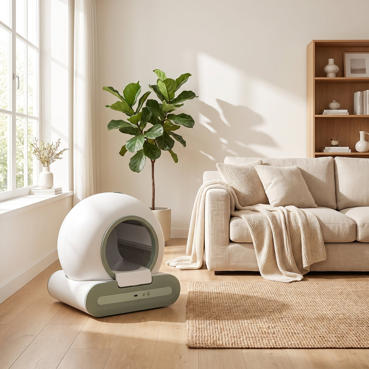 Litière Automatique pour Chat | Autonettoyante & Design