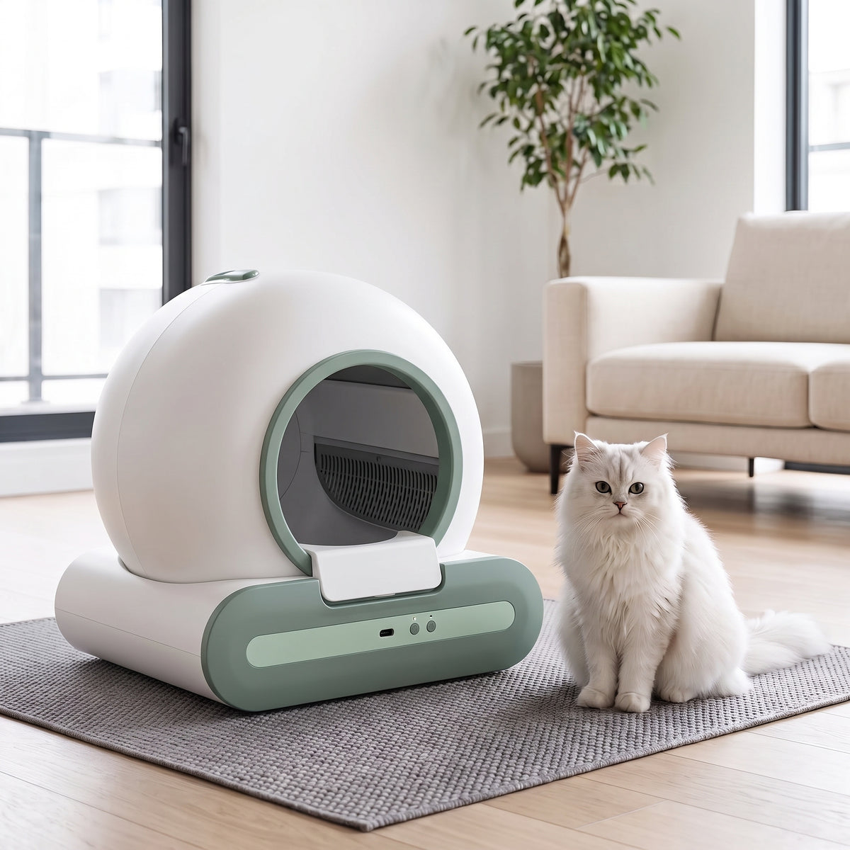 Litière Automatique pour Chat | Autonettoyante & Design